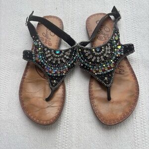 NAUGHTY MONKEY ICE BERG SANDALS size 8